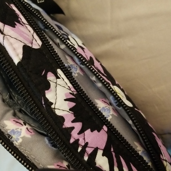 Vera Bradley Plum Pansies RFID Wristlet - Picture 4 of 5